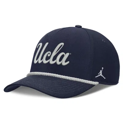 Jordan Ucla Sideline Rope Rise  Brand College Adjustable Hat In Blue
