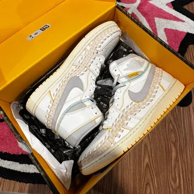Pre-owned Jordan Union La Jordan 1 Retro High Og Sp Union La Bephies Summer Of ‘96 Shoes In Sand