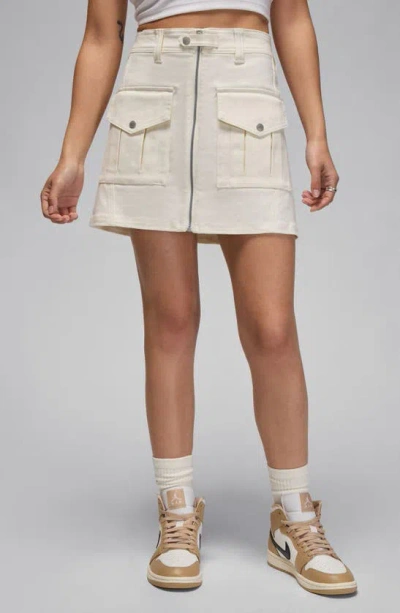 Jordan Utility Miniskirt In White
