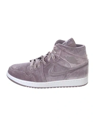 Pre-owned Jordan Velvet Athletic Sneakers In Purple