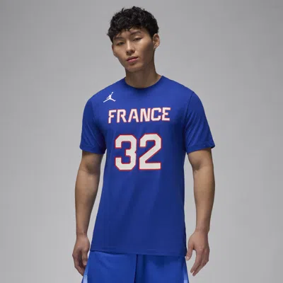 Jordan Victor Wembanyama France Nike Men's Basketball T-shirt In Blue