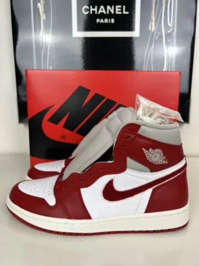 Pre-owned Jordan W Air  1 Retro Hi Og Varsity Red Sail Dj4891-061 Women's Sz 10/ Men's 8.5
