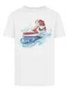 Jordan Kids' Aj1 Wave Graphic T-shirt In White