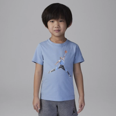 Jordan Babies' Watercolor Jumpman Toddler Graphic T-shirt In Blue