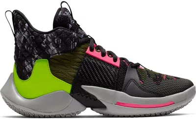Pre-owned Jordan Why Not 0.2 Don't Care Sneakers In Light Smoke Grey/black/cyber In Multi