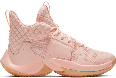Pre-owned Jordan Why Not Zer0.2 Sneakers In Washed Coral/gum Yellow
