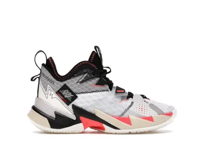 Pre-owned Jordan Why Not Zer0.3 Sneakers In White/bright Crimson/black