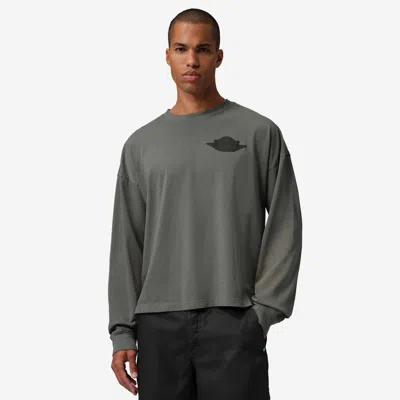 Jordan Wings Long-sleeve Tee In Gray