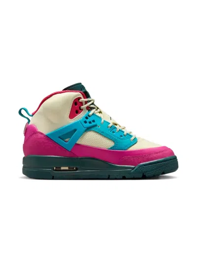 Jordan Kids'  Winterized Spizike "coconut Milk/active Pink/aquamarine/oxidized Green" Sneakers