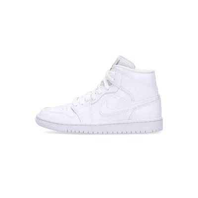 Jordan Wmns Air  1 Mid Women's High Shoe In White/white