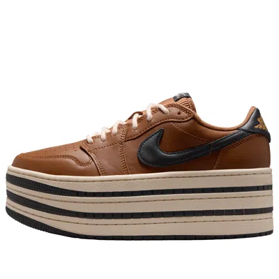 Jordan (wmns) Air  1 Triple Stack Se 'light British Tan Metallic Gold' In Brown