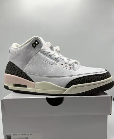 Pre-owned Jordan Wmns Air  3 Retro Neapolitan/atmosphere 6-12 White Dark Mocha Ck9246-102