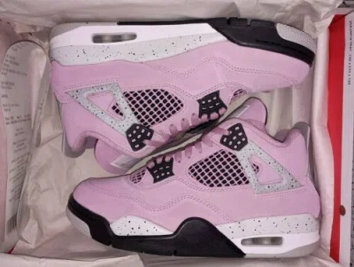 Pre-owned Jordan Wmns Air  4 Retro Orchid/neutral Grey-black Aq9129-501 Size 9.5 In Purple