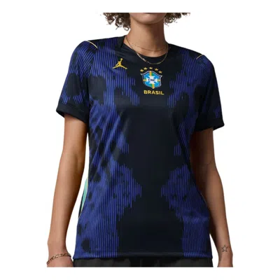 Jordan Women's Brazil 2026 Stadium Away  Dri-fit Soccer Replica Jersey In Blue