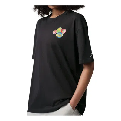 Jordan (wmns) Air  Brooklyn Graphic T-shirt 'off Noir White' In Multi
