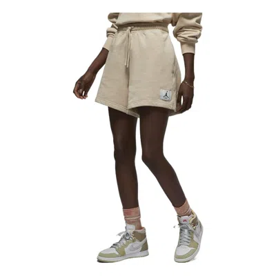 Jordan (wmns) Air  Essential Fleece Shorts 'tan' In Multi