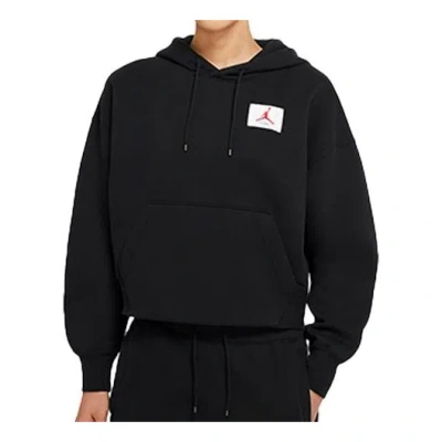 Jordan (wmns) Air  Fleece Pullover Hoodie Casual Sports Hoodie Black