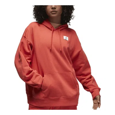 Jordan (wmns) Air  Flight Fleece Pullover Hoodie 'red'