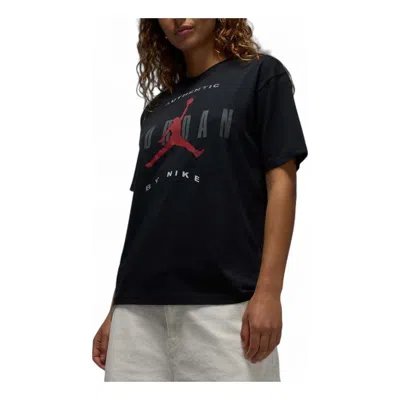 Jordan Women's  Flight Graphic T-shirt In Black