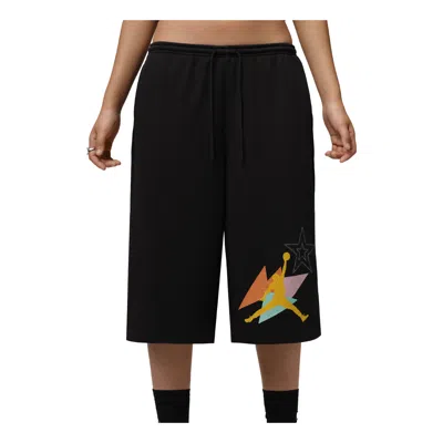 Jordan Women's  Brooklyn Fleece French Terry Big Shorts In Black
