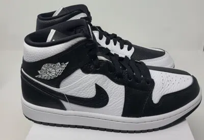 Pre-owned Jordan Wmns Nike Air  1 Mid Se Homage Split 5-12 White Black Dr0501-101