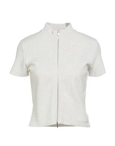 Jordan Woman Cardigan Ivory Size L Cotton, Polyester, Ecocoolmax In White