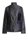 Jordan Woman Jacket Midnight Blue Size M Polyurethane In Blue