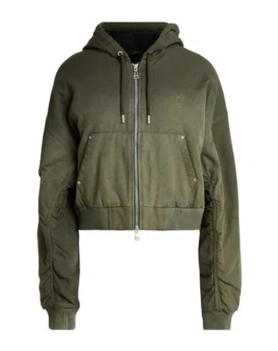 Jordan Woman Jacket Military Green Size L Cotton
