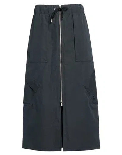 Jordan Woman Midi Skirt Dark Green Size S Cotton, Polyester, Nylon In Multi