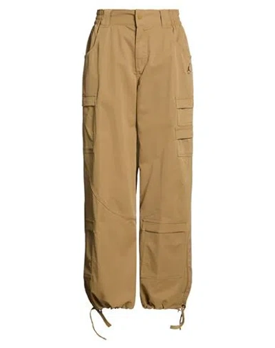 Jordan Woman Pants Khaki Size S Polyester In Brown