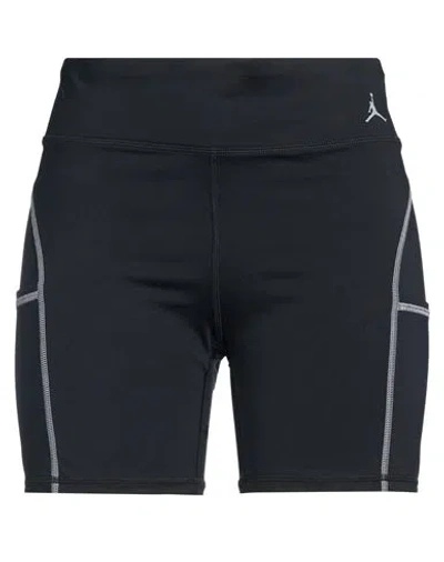 Jordan Woman Shorts & Bermuda Shorts Black Size Xl Polyester, Elastane
