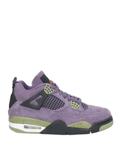 Jordan Woman Sneakers Purple Size 8 Leather