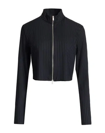 Jordan Woman Sweatshirt Black Size L Polyester, Elastane