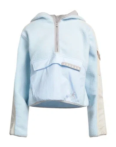 Jordan Woman Sweatshirt Sky Blue Size Xs Polyester, Nylon