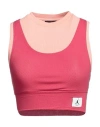 Jordan Woman Top Garnet Size L Nylon, Elastane In Red