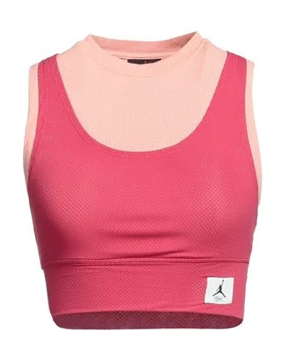 Jordan Woman Top Garnet Size L Nylon, Elastane In Red