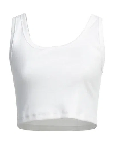 Jordan Woman Top Off White Size L Cotton, Polyester, Elastane
