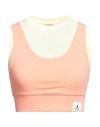 Jordan Woman Top Salmon Pink Size L Nylon, Elastane