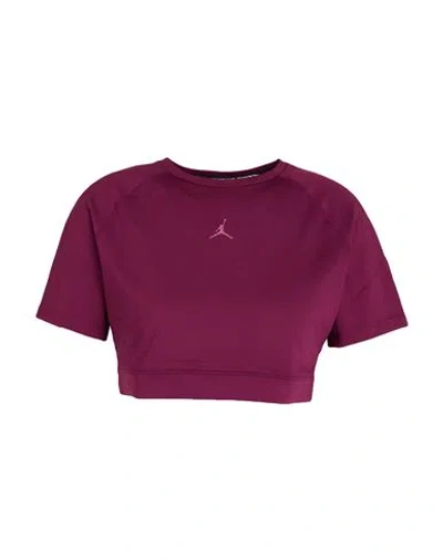 Jordan Woman T-shirt Plum Size M Polyester, Elastane In Purple