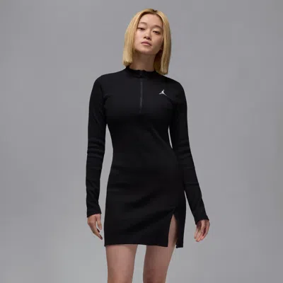JORDAN WOMEN'S  1/2-ZIP LONG-SLEEVE KNIT DRESS,1015647888
