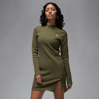 JORDAN WOMEN'S  1/2-ZIP LONG-SLEEVE KNIT DRESS,1015647719