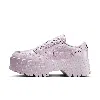 Jordan Women's Air  1 Brooklyn Low Shoes In Doll/metallic Silver
