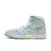 Jordan Air  1 High Mm Basketball Sneaker In Blue