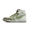 Jordan Women's Air  1 High Method Of Make Shoes In Medium Olive/oil Green/sea