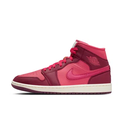 Jordan Aj 1 Mid Se In Red/red