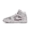 Jordan Women's Air  1 Mid Shoes In Photon Dust/white/atmosphere