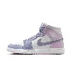 Jordan Women's Air  1 Mid Shoes In Indigo Haze/doll/white