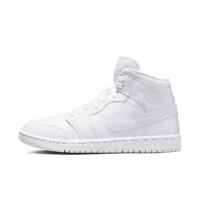 Jordan Women's Air  1 Mid Shoes In White