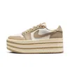 Jordan Women's Air  1 Triple Stack Shoes In Brown