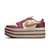 Jordan Women's Air  1 Triple Stack Shoes In Red